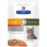 Hill's Katter - Mjölk Husdjur Hill's Prescription Diet c/d Urinary Stress + Metabolic Cat Food with Chicken