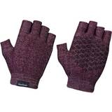 Lila Handskar Gripgrab Freedom Knitted Cycling Gloves Unisex - Dark Red