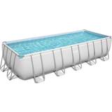 Ovanmark pooler Bestway Power Steel Frame Pool Set with Sand Filter System 6.4x2.74x1.32m