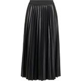 Vila Dam Kjolar Vila Nitban Pleated Midi Skirt - Black