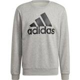 Adidas Herr - Sweatshirts Tröjor adidas Essentials Big Logo Sweatshirt - Medium Grey Heather/Black