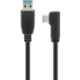 USB A-USB C - USB-kabel Kablar MicroConnect 90°Angled USB A - USB C 3.1 (Gen.1) 2m
