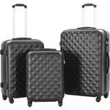 Beige Resväskeset vidaXL Hardcase Suitcase - 3 delar