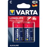 Varta Alkalisk - Engångsbatterier Batterier & Laddbart Varta Longlife Max Power C 2-pack