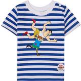 Tryckknappar T-shirts Pippi Striped T-Shirt - Blue