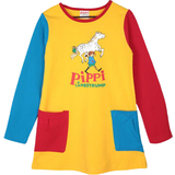 Ekologisk bomull Blusar & Tunikor Barnkläder Pippi Longstocking Pippi Pocket Tunic - Yellow (96885)