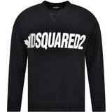 DSquared2 Herr - Sweatshirts Tröjor DSquared2 Metal Leaf Crewneck Sweatshirt - Black