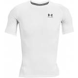 Träningsplagg Överdelar Under Armour Men's HeatGear Short Sleeve T-shirt - White/Black