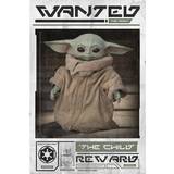 Star Wars - Vita Inredningsdetaljer EuroPosters The Mandalorian Wanted the Child Maxi Poster 61x91.5cm 61x91.5cm