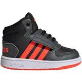 adidas Infant Hoops 2.0 Mid - Core Black/Solar Red/Grey Six
