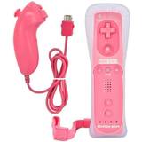 Wii remote plus Spelkontroller MTK Nintendo Wii Motion Plus Remote + Nunchuck - Pink