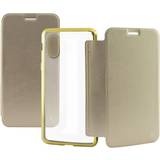 Ksix Guld Mobilfodral Ksix Metal Wallet Case for iPhone X/XS