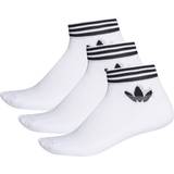 adidas Trefoil Ankle Socks 3-pack - White/Black