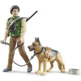 Hundar Actionfigurer Bruder Bworld Forest Ranger with Dog & Equipment 62660