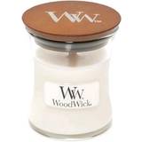 Woodwick Vita Ljusstakar, Ljus & Doft Woodwick White Teak Small Doftljus 85g