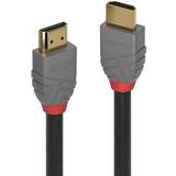 Lindy HDMI-kablar - Röda Lindy Anthra Line HDMI-HDMI 2.0 7.5m