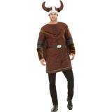 Ansiktshår - Vikingar Maskeradkläder Smiffys Deluxe Viking Barbarian Costume Brown