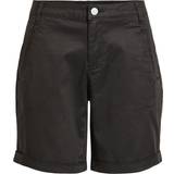 Vila Lyocell Blend Chino Shorts - Black
