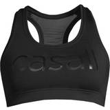 Casall Dam Underkläder Casall Iconic Wool Sports Bra - Black Logo