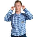 Skjortor Dräkter & Kläder Folat Oktoberfest Shirt Blue Check