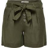 Dam - Viskos Shorts Only High Waist Belt Shorts - Green/Forest Night