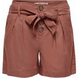 Dam - Hög midja Shorts Only High Waist Belt Shorts - Red/Apple Butter