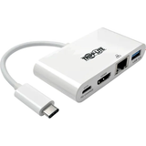 Cat6 - Kabeladaptrar - Rund Kablar Tripp Lite 4K USB C-USB C/HDMI/RJ45/USB A M-F 3.0 0.1m