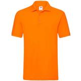Herr - Orange Pikétröjor Fruit of the Loom Premium Polo Shirt - Orange