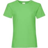 Fruit of the Loom Överdelar Fruit of the Loom Girl's Valueweight T-Shirt - Lime (61-005-0LM)
