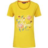 Regatta Dam - Ekologiskt material T-shirts Regatta Women's Filandra IV Graphic T-shirt - Yellow Sulphur Wild Print