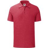 Fruit of the Loom Iconic Polo Shirt Unisex - Heather Red