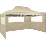PVC Paviljonger vidaXL Foldable Tent with 3 Walls 3x4.5 m