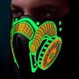Svart Halvtäckande masker Th3 Party LED Gas Mask