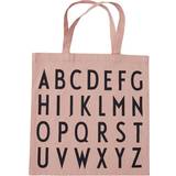 Rosa Tygkassar Design Letters Favourite Tote Bag ABC - Nudeabc