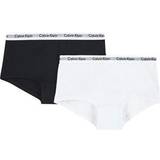 Calvin Klein Trosor Barnkläder Calvin Klein Girl's Hipster Panties 2-pack - White/Black (G80G896000)