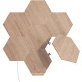 Vägglampor Nanoleaf Elements Wood Look Hexagons Väggarmatur 7st