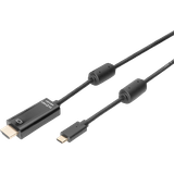 Digitus Skärmad - USB-kabel Kablar Digitus Ferrite USB C-HDMI 2m