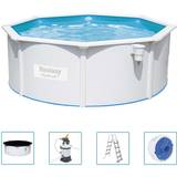 Ovanmark pooler Bestway Hydrium Steel Wall Pool Set with Sand Filter System Ø3.6x1.2m