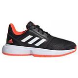 Adidas Nät Racketsportskor adidas Junior CourtJam Tennis - Core Black/Cloud White/Solar Red