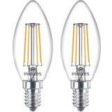 Philips 9.7cm LED Lamps 4.3W E14 2-pack
