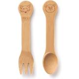 Barnbestick Bambu Bamboo Kid's Fork & Spoon