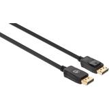 DisplayPort-DisplayPort - DisplayPort-kablar Manhattan DisplayPort-DisplayPort 1.4 2m