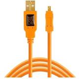 2.0 - Orange Kablar Tether Tools USB A-USB Mini-B 8 Pin 2.0 4.6m