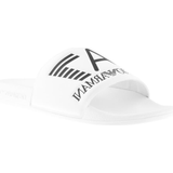 Emporio Armani Herr Tofflor & Sandaler Emporio Armani Maxi Logo Slide - White