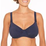 Polyamid Badkläder Wiki Basic Full Cup Bikini Top - Dark Blue
