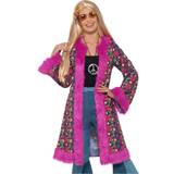 Kappor & Mantlar - Rosa Dräkter & Kläder Smiffys 60's Psychedelic Hippie Coat Pink