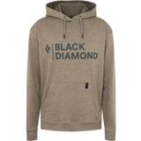 Black Diamond Tröjor Black Diamond Stacked Logo Hoodie - Walnut Heather