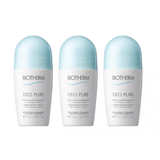 Biotherm Mogen hud Deodoranter Biotherm Deo Pure Antiperspirant Roll-on 75ml 3-pack