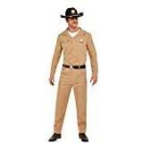 Beige - Uniformer & Yrken Maskeradkläder Smiffys 80's Sheriff Costume