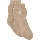 3-6M Strumpor Barnkläder Stuckies Wool Socks - Pebble